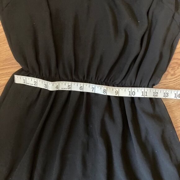 Black Dress Cold Shoulder Mini with T Straps - Picture 5 of 6